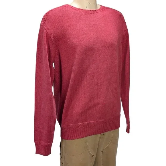 Polo Ralph Lauren Men's Cotton Knit Sweater Textured Shoulders Sz L NWT $298
